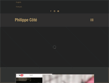 Tablet Screenshot of philippecote.com